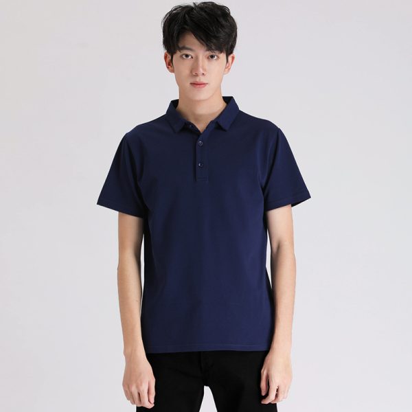 2026 Men's Short Sleeve Polo Shirt, Loose Fit, Lapel Design, Summer Casual Top, 100% Cotton, Plus Size, Mesh Quick-Drying T-Shirt