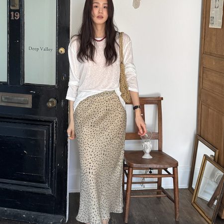 Shijian 2026 Summer New Floral Print Skirt, High Waist Fishtail Midi Skirt, Elegant Flowy Hem Women's Casual Dress 81350