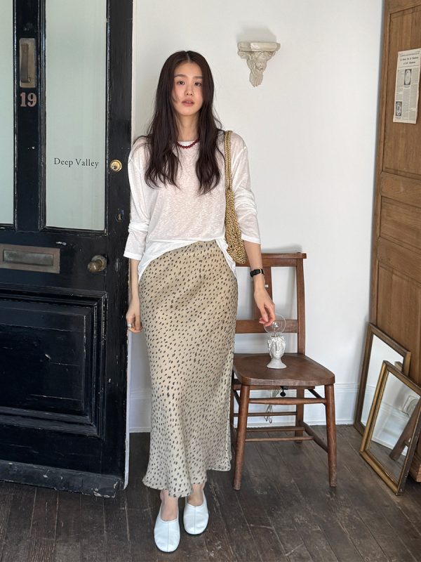 Shijian 2026 Summer New Floral Print Skirt, High Waist Fishtail Midi Skirt, Elegant Flowy Hem Women's Casual Dress 81350